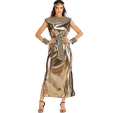 Robe de Costume Cléopâtre pour Femmes - Élégance Royale avec Accessoires Scintillants