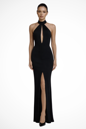 Robe Maxi Dos Nu Élégante | Silhouette Ajustée et Sophistiquée