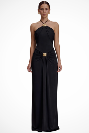 Robe Maxi Halter Élégante | Idéale pour Mariages d'Été