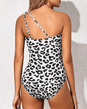 Maillot de bain une pièce élégant asymétrique gainant femme été