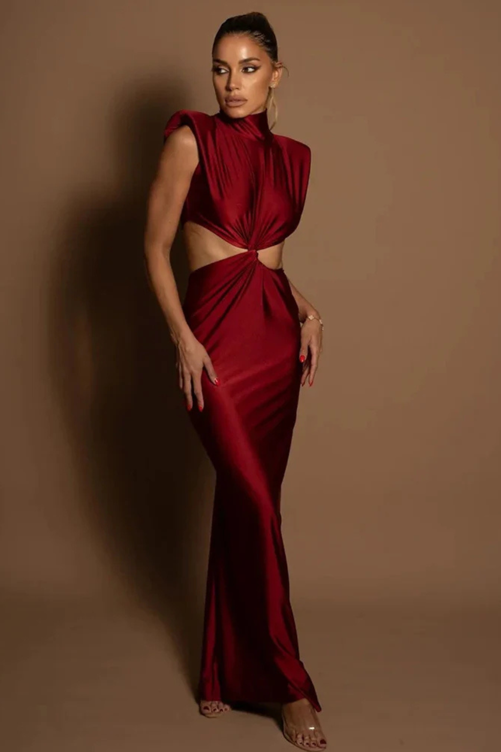 Robe Maxi Bodycon Femme | Élégante avec Détail Tordu