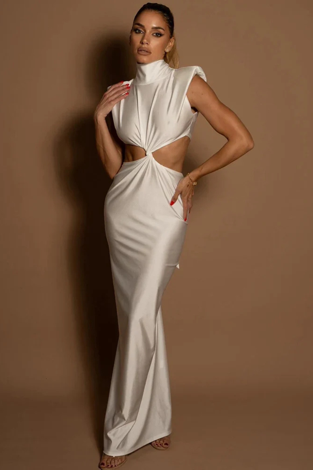 Robe Maxi Bodycon Femme | Élégante avec Détail Tordu