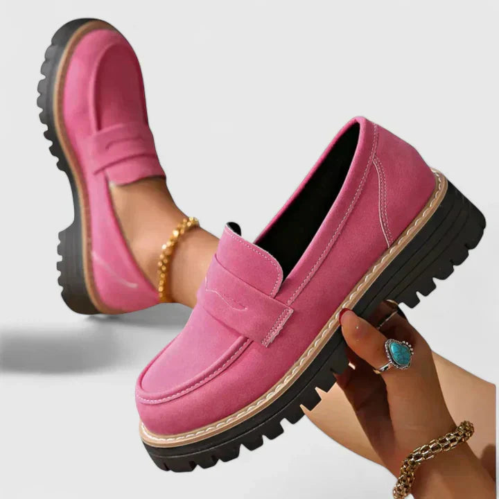 Mocassins cuir ergonomiques femme semelle coussinée soutien orthopédique