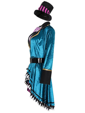 Costume d'Halloween pour Femmes - Ensemble Fantaisie avec Veste et Chapeau