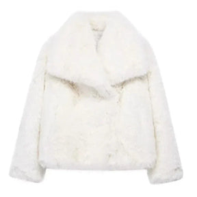 Veste en Fausse Fourrure pour Femmes - Élégante et Chaude pour Automne et Hiver