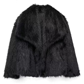 Veste en Fausse Fourrure pour Femmes - Élégante et Chaude pour Automne et Hiver