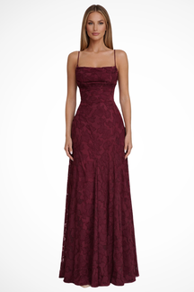 Robe Longue Élégante pour Femmes | Dos Lacé et Ajustable