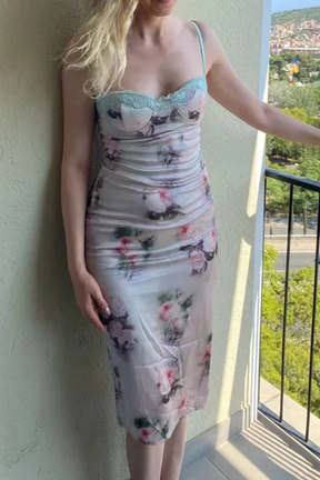 Robe Longue Florale Femme | Élégante pour Mariages d'Été