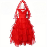 Robe Gothique Maxi pour Femmes - Look Élégant et Hanté pour Halloween