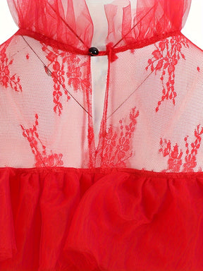 Robe Gothique Halloween Femme - Élégance et Détails en Dentelle