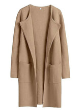 Manteau Long en Laine Mélangée - Élégance et Confort pour l'Hiver