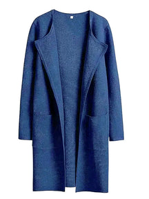 Manteau Long en Laine Mélangée - Élégance et Confort pour l'Hiver