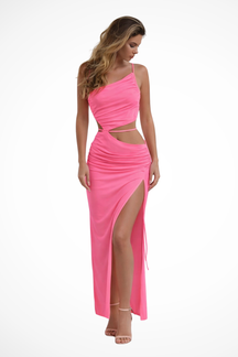 Robe Maxi Élégante d'Été | Style Asymétrique et Confortable