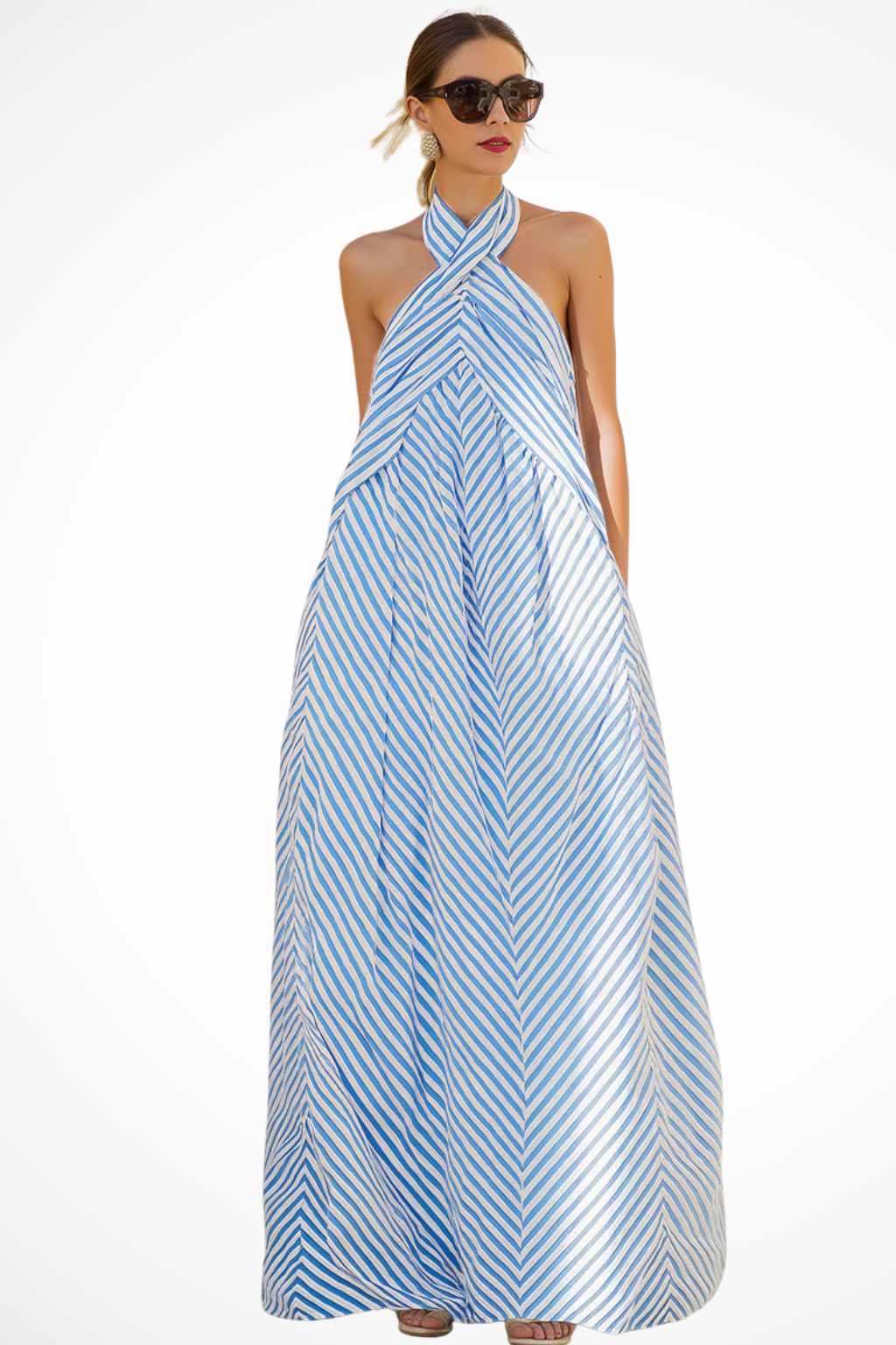 Robe Maxi Rayée Femme | Élégante et Légère pour l'Été