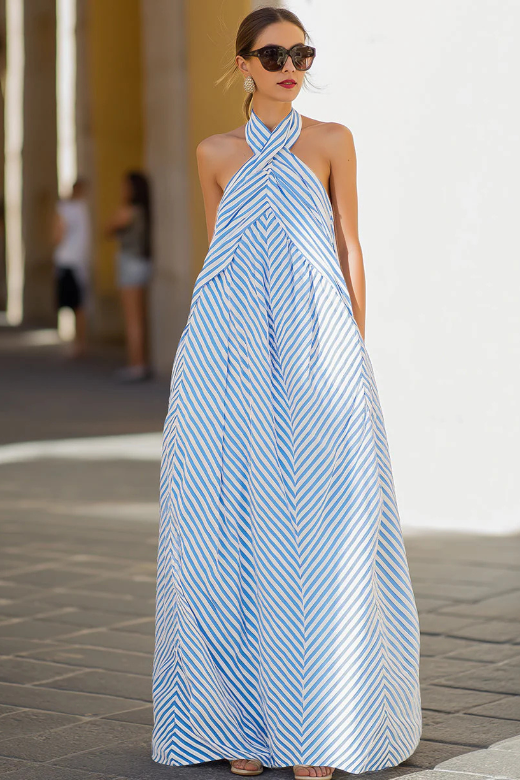 Robe Maxi Rayée Femme | Élégante et Légère pour l'Été