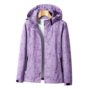 Veste Imperméable Légère pour Femmes - Capuche Ajustable et Poches Zippées