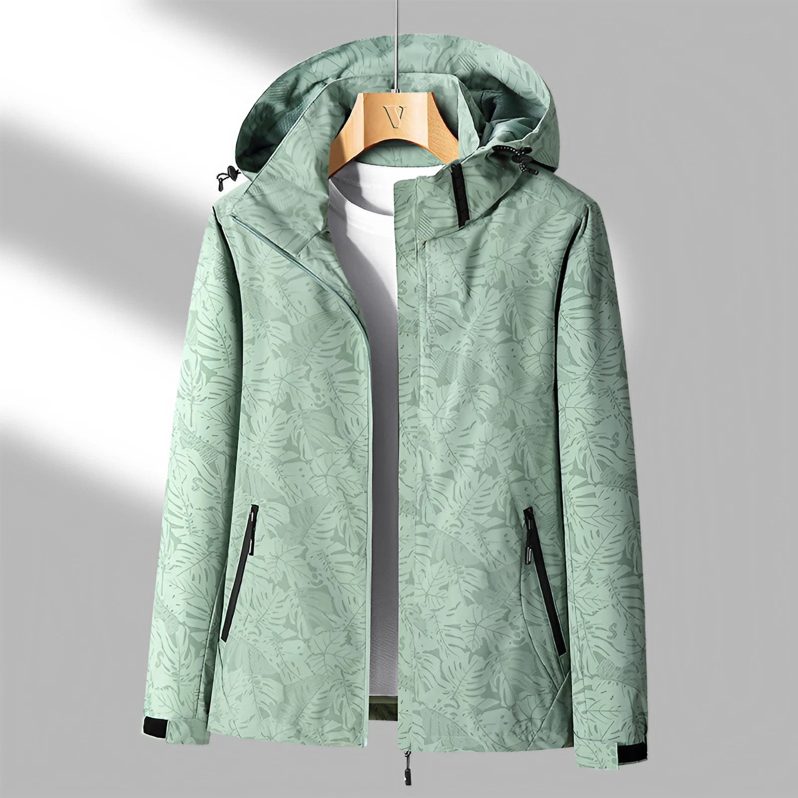 Veste Imperméable Légère pour Femmes - Capuche Ajustable et Poches Zippées