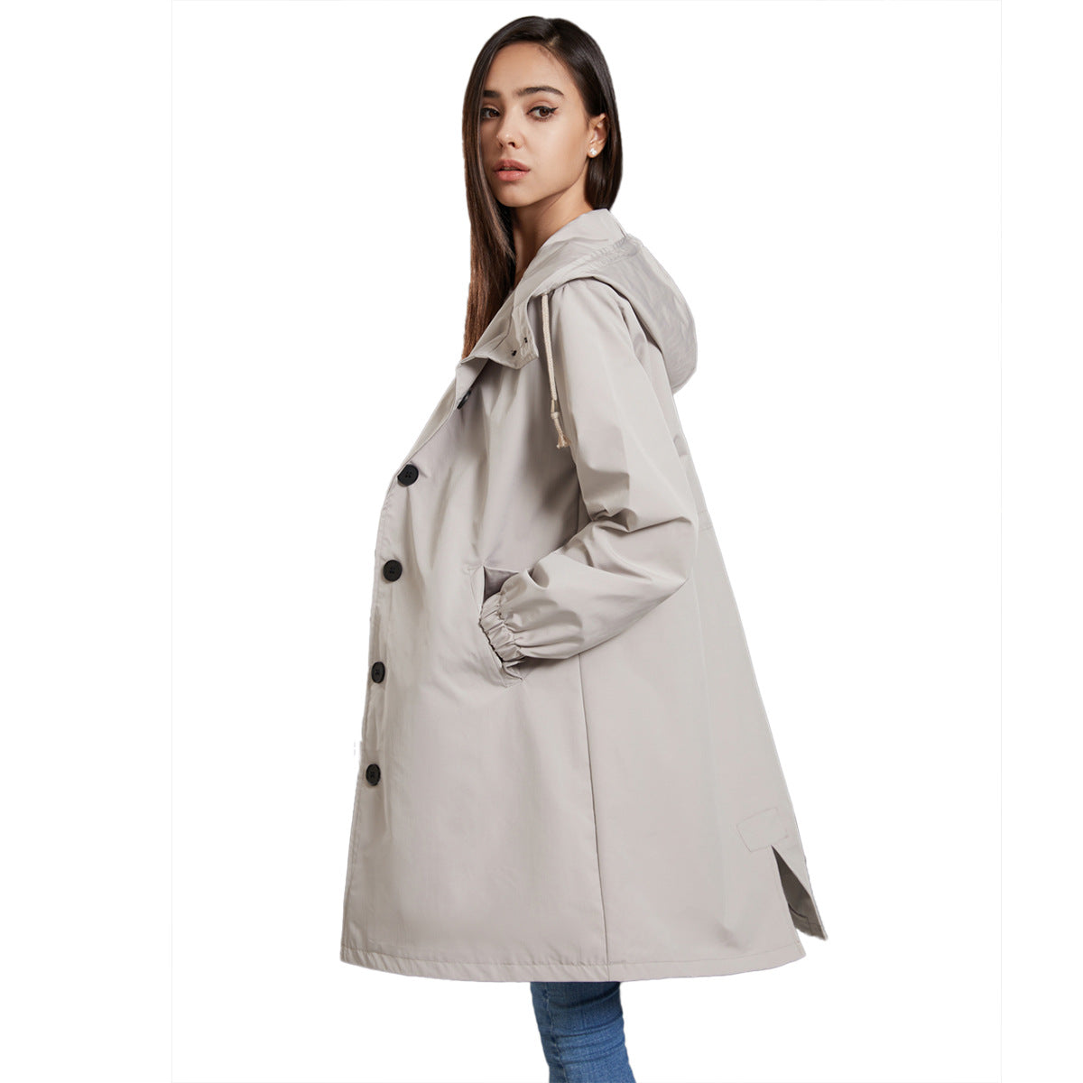 Veste de Pluie Imperméable pour Femmes - Légère et Coupe-Vent pour Activités Extérieures
