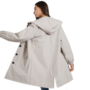 Veste de Pluie Imperméable pour Femmes - Légère et Coupe-Vent pour Activités Extérieures