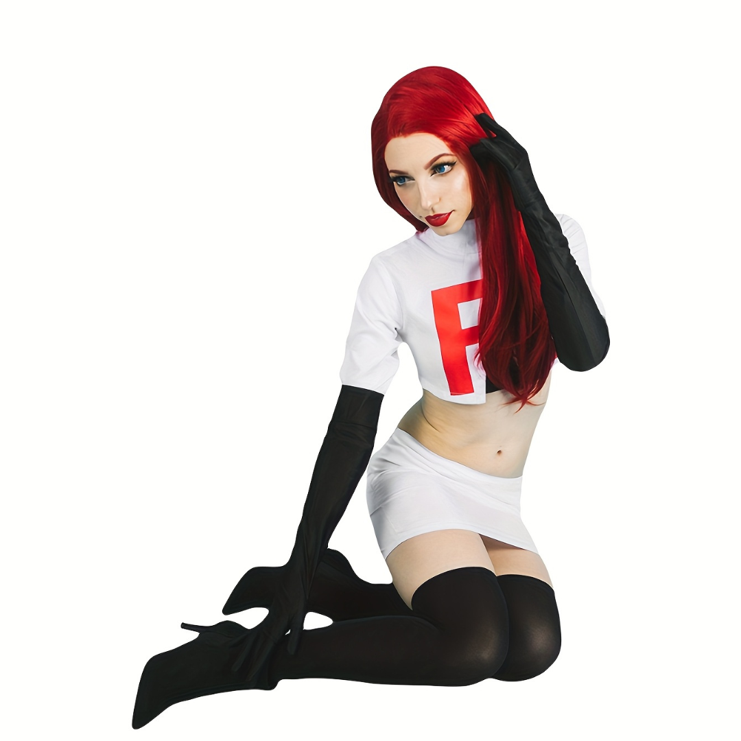 Costume d'Halloween Anime pour Femmes - Ensemble Confortable à Manches Longues