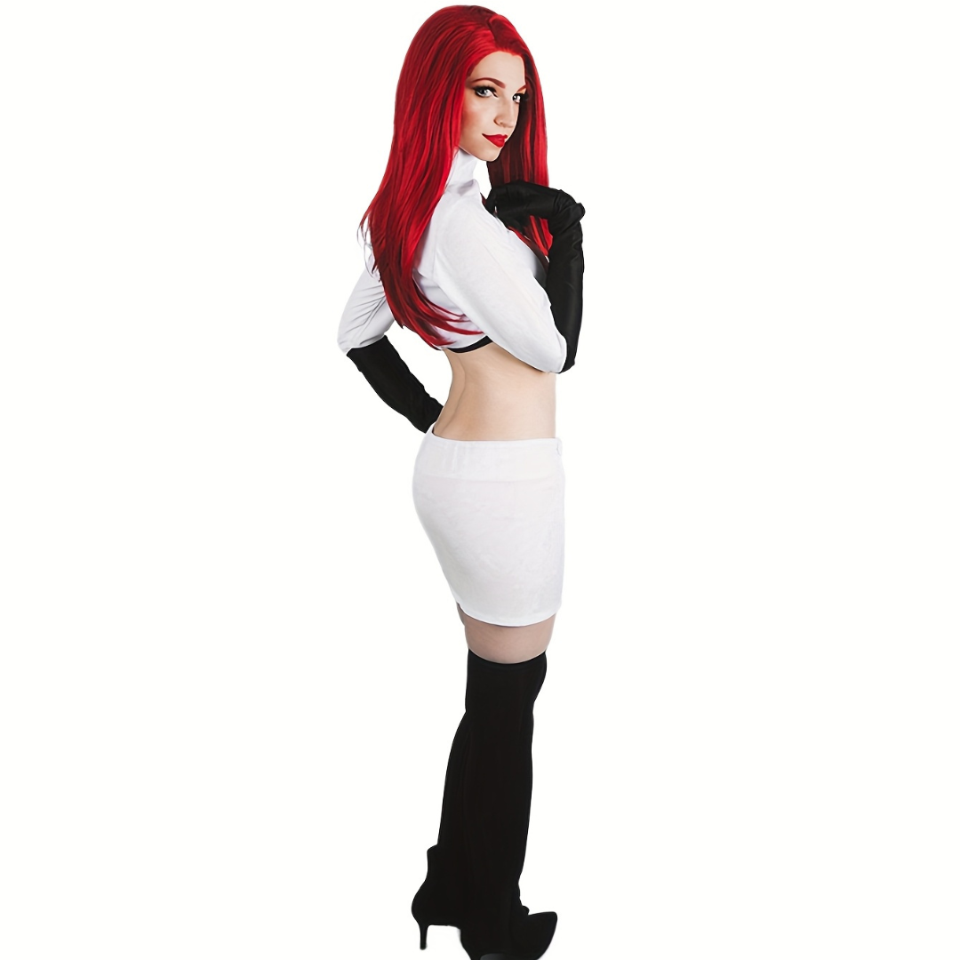 Costume d'Halloween Anime pour Femmes - Ensemble Confortable à Manches Longues
