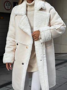Cardigan Long en Suède pour Femmes - Élégant et Polyvalent pour l'Automne et l'Hiver