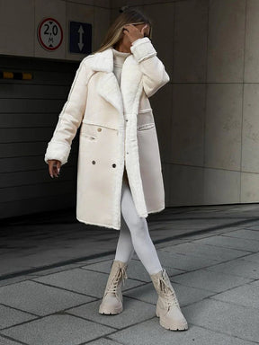 Cardigan Long en Suède pour Femmes - Élégant et Polyvalent pour l'Automne et l'Hiver