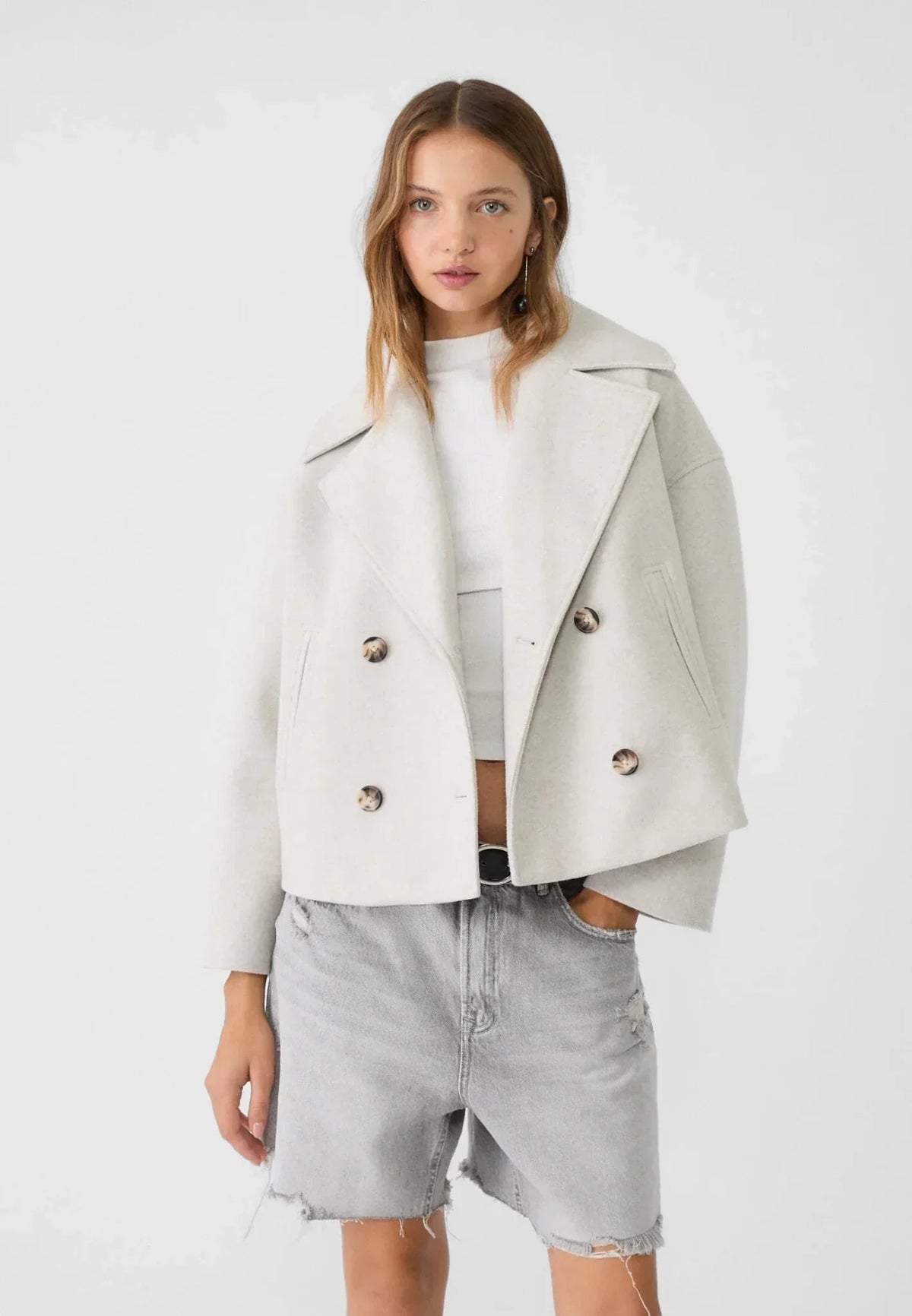 Veste Femme Oversized en Laine - Chic et Polyvalente pour Tenues Décontractées