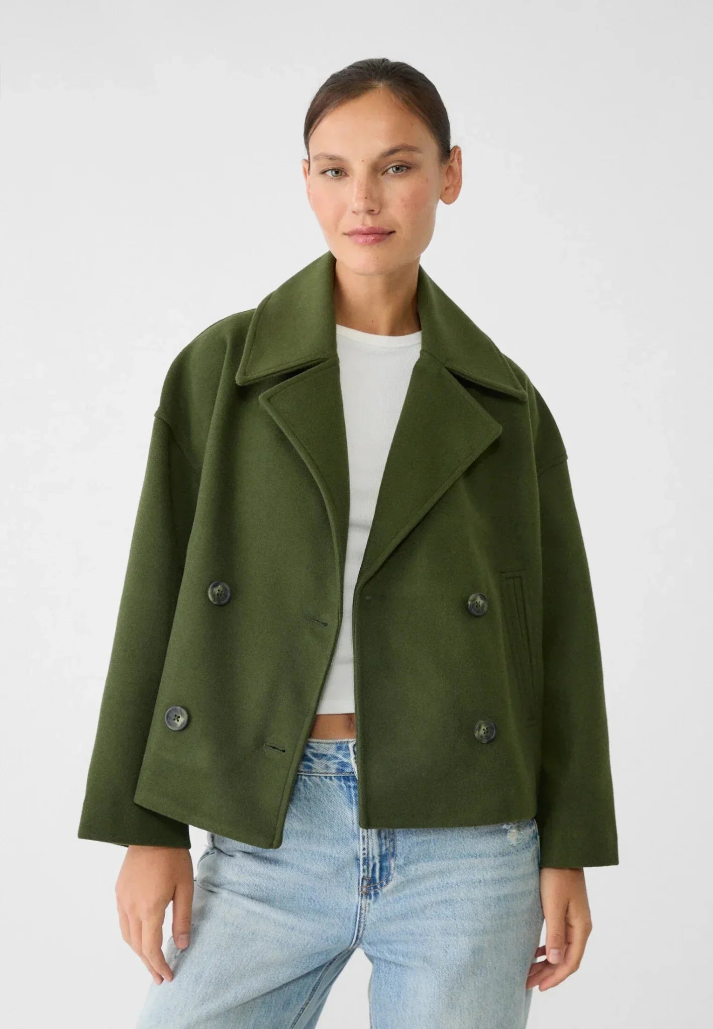 Veste Femme Oversized en Laine - Chic et Polyvalente pour Tenues Décontractées