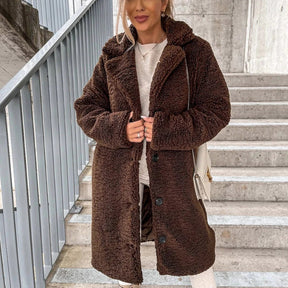 Manteau Teddy Oversize en Fausse Fourrure - Chaud et Confortable pour l'Hiver