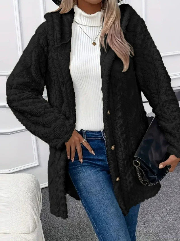 Veste Longue Oversized en Fleece - Confort et Style pour l'Hiver