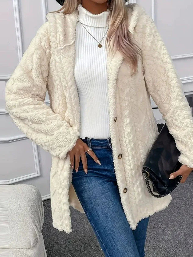 Veste Longue Oversized en Fleece - Confort et Style pour l'Hiver