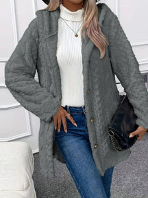 Veste Longue Oversized en Fleece - Confort et Style pour l'Hiver