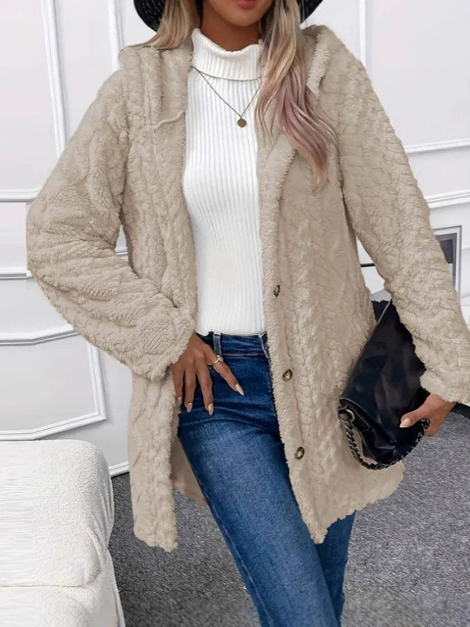 Veste Longue Oversized en Fleece - Confort et Style pour l'Hiver