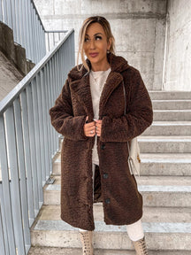 Manteau Long Oversized en Laine - Élégance et Confort pour l'Hiver