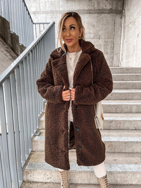 Manteau Long Oversized en Laine - Élégance et Confort pour l'Hiver