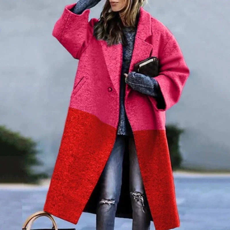 Manteau Long Oversize en Laine pour Femmes - Élégance et Confort en Hiver