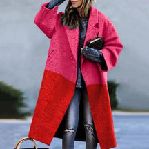 Manteau Long Oversize en Laine - Élégance et Confort pour l'Hiver