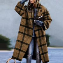 Manteau Long Oversize en Laine - Élégance et Confort pour l'Hiver
