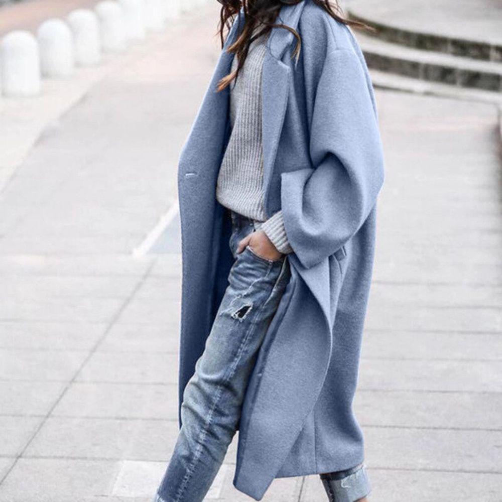 Manteau Long Oversize Femme - Confort et Style pour l'Automne et l'Hiver