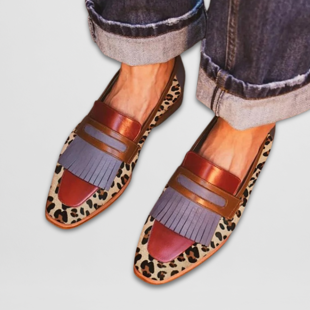 Mocassins en cuir premium femme noirs élégants à enfiler confortables