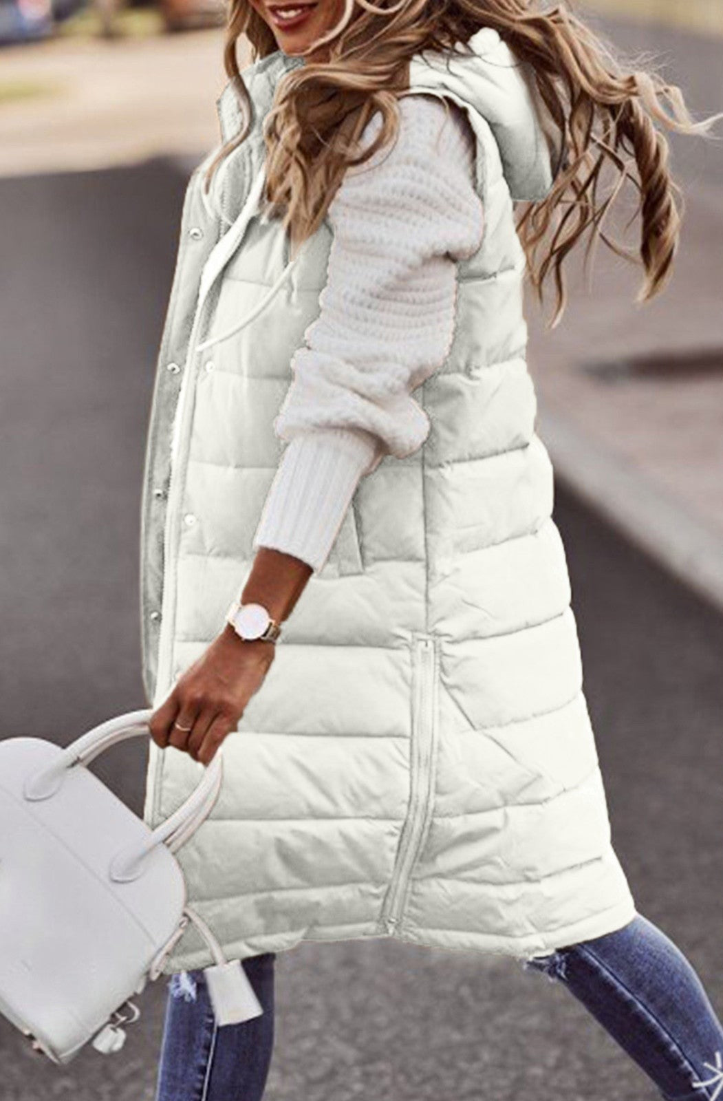 Gilet Long Oversize pour Femmes - Style Décontracté et Confortable