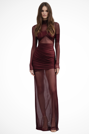 Robe Maxi Transparente Femme | Élégance et Sophistication Mariage