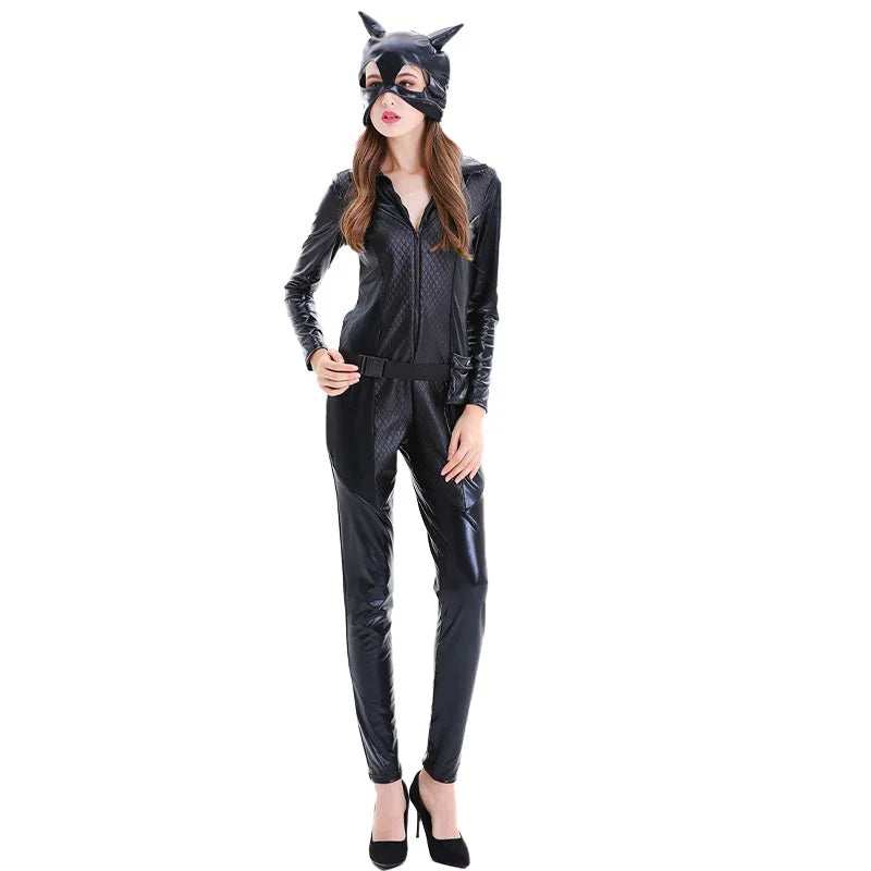 Costume d'Halloween Femme - Combinaison Brillante et Élégante