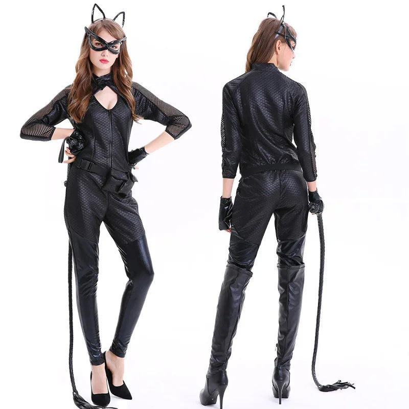 Costume d'Halloween Femme - Combinaison Brillante et Élégante