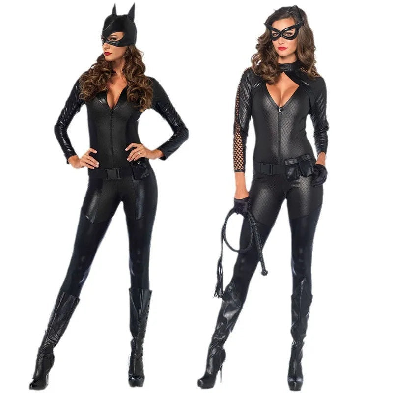 Costume d'Halloween Femme - Combinaison Brillante et Élégante
