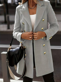 Manteau d'hiver ajusté pour Femmes - Élégance intemporelle pour le travail et le loisir