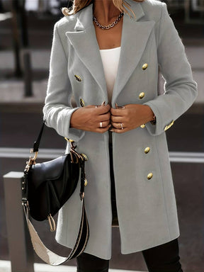 Manteau d'hiver ajusté pour Femmes - Élégance intemporelle pour le travail et le loisir