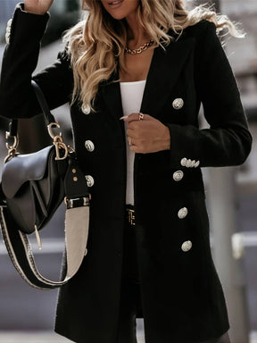 Manteau d'hiver ajusté pour Femmes - Élégance intemporelle pour le travail et le loisir