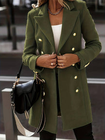 Manteau d'hiver ajusté pour Femmes - Élégance intemporelle pour le travail et le loisir